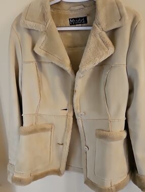 Mudd Cream Faux Shearling Teddy Jacket
